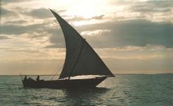 Coucher soleil boutre, Zanzibar